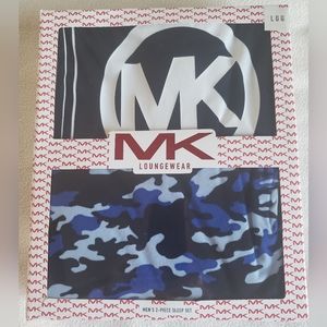 MICHAEL KORS LOUNGEWEAR MEN'S 2 PC Boxed Gift Set SHIRT Camo PANTS, size L